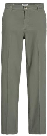 JPSTKARL JJPIERRE Linen Blend Chino, Agave Green, 29W x 30L