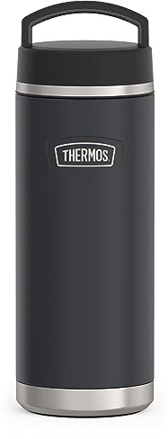 THERMOS ICON SERIES Stainless Steel Water Bottle with Screw Top Lid - 32 Ounce, Granite - Insulated Water Bottle with Lid