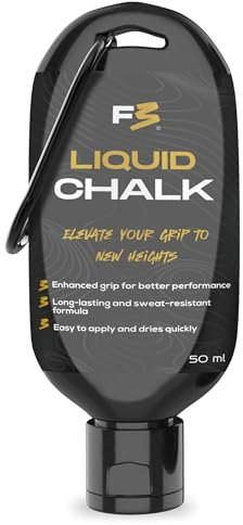 F3RALS ® Liquid Chalk Flüssigkreide | Magnesia Sport Gym - Klettern Bouldern Cross Training - Schnell Trocknend 250ml (50 ML)