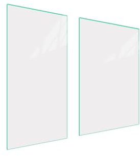 DarHaus Plaque de recouvrement, 30 x 52 cm je 45x52cm, en verre, pour cuisinières électrique, à induction ; convient comme décoration, protection anti-éclaboussures ou planche à découper, Blanche