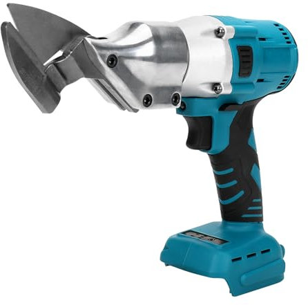 Akku Blechschere kompatibel mit Makita 18V Akku, Bürstenlose Elektro Metallschere mit 360° drehbarem Kopf, Max. 2mm Scherendicke für Bleche, Teppiche, Stoff, Leder, Papier (ohne Akku)