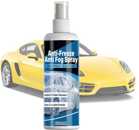 Spray antiappannante per vetri per auto – Agente antigelo e antiappannamento, protezione per parabrezza e specchietto retrovisore | Spray automobilistico per sbrinamento, visione chiara, sicurezza inv