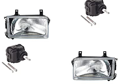 Johns, Scheinwerfer passend für VW Transporter T4 09/90-03 H4 Links Rechts + Stellmotor