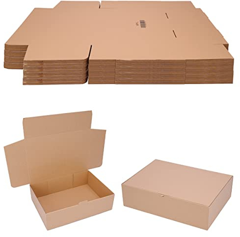 verpacking Faltschachteln 430 x 310 x 120 mm Braun (Außenmaß 440 x 320 x 125 mm) WP L Versandkarton DHL Karton Hermes DPD GLS Verpackung (100 Stück)