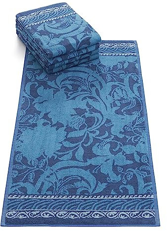 Bassetti Verona Duschtuch aus 100% Baumwolle in der Farbe Blau B1, Maße: 70x140 cm - 9326113