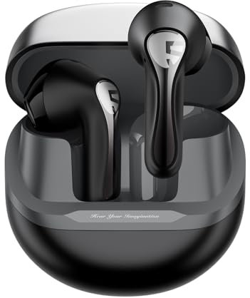 SoundPEATS Air5 Auriculares Inalámbricos con Reducción Adaptativa del Ruido Ambiental, Auriculares Bluetooth 5.4 con 6 Mic, 13 mm Controlador, Reducción de Ruido de Llamadas AI y CVC V8.0, 30 Horas