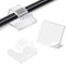 AUXHCYL Kabelhalter Selbstklebend, 60 Pcs Kabelclips Selbstklebende, Kabelklemmen für Kabelmanagement, Outdoor Cable Holder, Kabelschelle für Kabelbefestigung Lichterkette(Transparent)