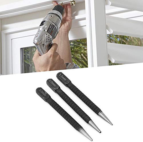 Punzón Central para Metal, Punzón Central Automático, Herramienta de Punzonado de Metal, 3 Piezas, Herramienta de Marcado de Madera, Punzón Central, Marcador Combinado, Punzón