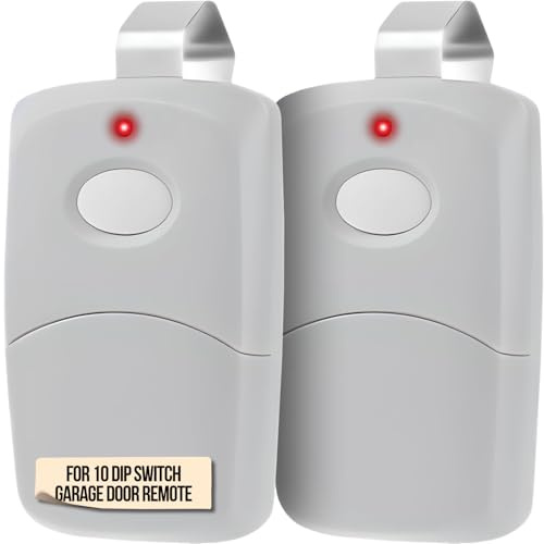 Lucrum Telecomando apriporta per garage Linear 3089 Multicode - 300 MHz 10 Dip Switch Ricambio Apriporta Garage - Compatibile con 308911 MCS308911 3060 MCS306010 3070-Confezione da 2