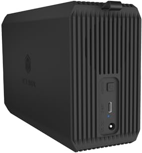 ICY Box (système Raid pour 2 disques durs/SSD 2,5/3,5) USB 3.2 Gen 1 Type-C 5 Gbit/s, Raid 0/1/SINGLE/LARGE, Ventilateur intégré de 50 mm, indicateur d'état LED, IB-RD3720-CU3