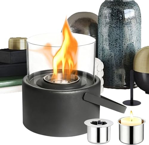 Hoguera De Mesa Exterior | Chimenea Portátil Ajustable Segura Para Interior Exterior Y Escritorio - Cuenco de Fuego Mini de Mesa - Para Jardín, Hogar, Mesita De Noche, Dormitorio, Picnic Y Sala De Est
