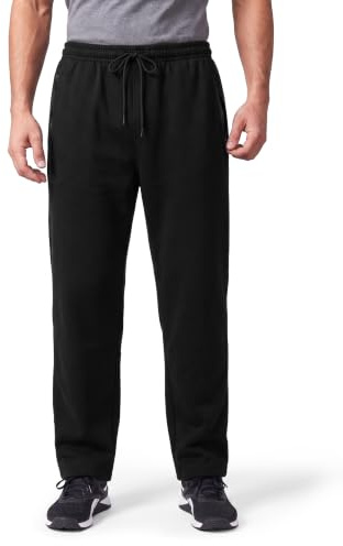 Golomak Fleece Mens Joggers Open Hem Sweatpants, Plain Mens Joggers Bottoms