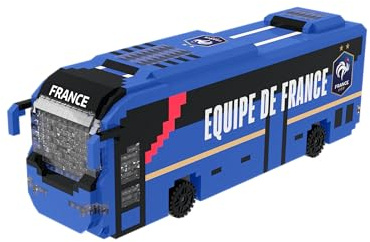 FOCO con Licencia Oficial France Modelo de autobús del Equipo BRXLZ para Construir con Bloques 3D