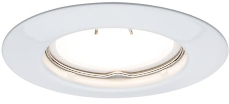 Paulmann 3951 Tip LED Einbauleuchten-Set 3x3W Einbaustrahler Komplettset Einbaulicht INKL. GU10 Leuchtmittel Spot Weiß Deckeneinbaustrahler Starr Luz empotrable, 3 W, Blanco