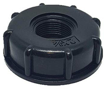 POWERTOOL - Adattatore per serbatoio dell'acqua IBC, 1 connettore IBC da 3/4 da 60 mm, uscita filettatura grossa per barili da 1000 litri, barili IBC, ecc