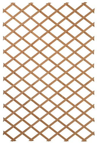 Treillis extensible en bois, grille pour escalade en bois massif, clôture à treillis en bois pour jardin, terrasse, balcon 50 x 150 cm naturel