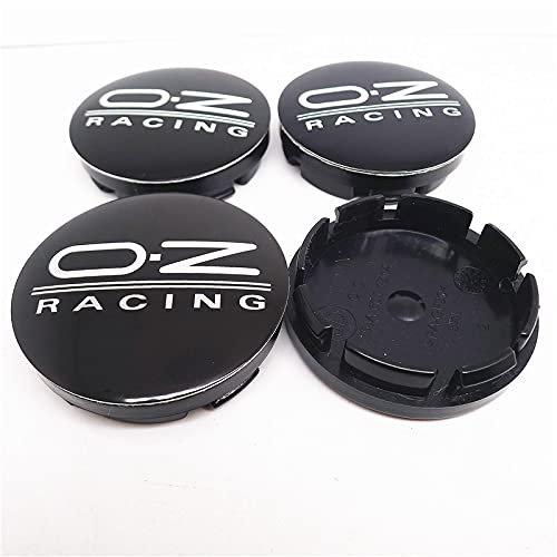 PAKCEEINC 4 Stück Auto Radnabenkappen Centre Nabendeckel, für 56mm OZ Racing Badge Aufkleber Zubehör Zierdeckel