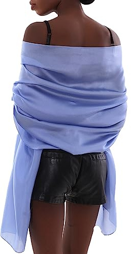 PIOYMEYA Stola festlig för aftonklänning damer halsdukar sommar tunn strömbrytare pashmina