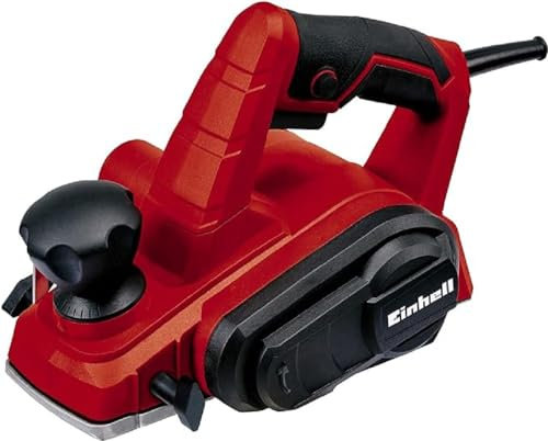 Einhell Rabot électrique TC-PL 750 (750 W, Largeur de rabotage 82 mm, Prise en main sûre et confortable, Livré avec une butée parallèle, une butée de profondeur, un fer CT) + 2 fers réversibles