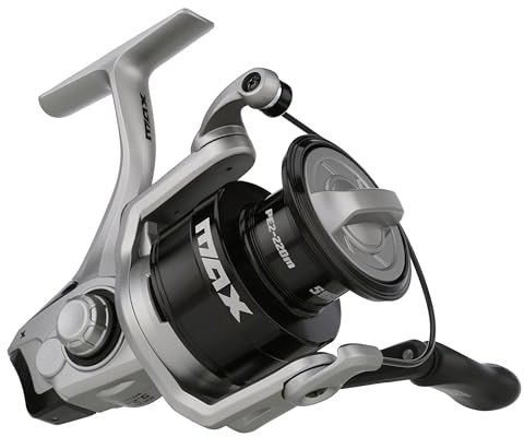 Abu Garcia MAX X Carrete Giratorio | Cuerpo de Grafito Ligero con Sistema de Arrastre Suave para Todos los Pescadores | De Agua Dulce y de bajura para Bass, Lucio y Trucha | Ambidiestra | 4000