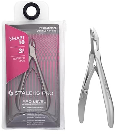STALEKS PRO by Natury Nails Pinza professionale per cuticole 3 mm. Acciaio inossidabile. Smart 10-3