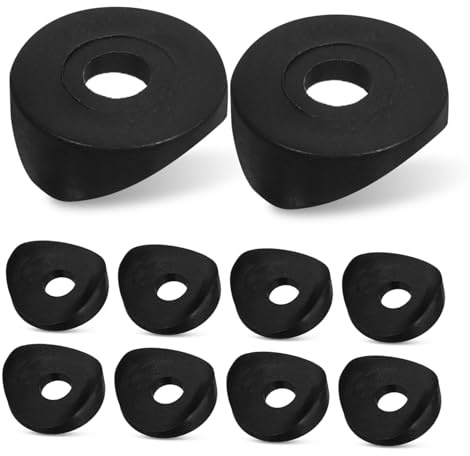 100 Pcs Black Plastic Duckbill Tube Plugs for Wheelchair Chair Legs