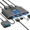 8K @ 60Hz Displayport KVM Switch, DP 1.4 KVM Switch 2 PC 1 Monitor, 4K @ 240Hz, 3 Port USB 3.0 Switch,USB Switches for Keyboard, Mouse, Hard Drive, Printer