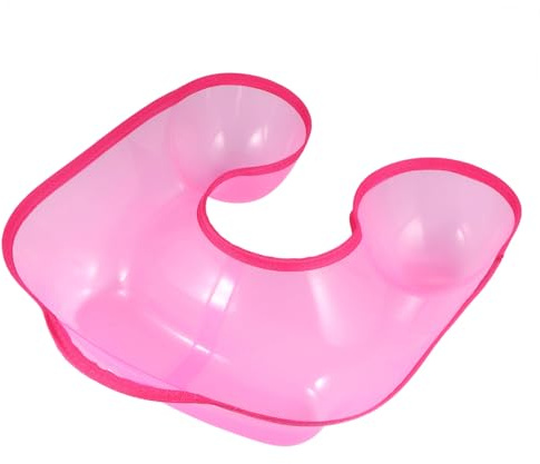 Healvian Professionelles Haarwaschbecken Wasserfest aus Kunststoff mit Nackenauflage und Kissen zum Schutz der Kleidung für Friseure und Heimgebrauch