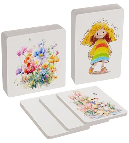 150 hojas de papel de acuarela de 300 g/m², bloc de acuarela, tarjetas postales en blanco para acuarela y escritura (10 × 10 cm/10 × 15 cm/12 × 12 cm)