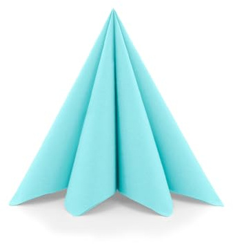 Sovie HOME Serviette in SKY aus Linclass Airlaid, 40 x 40cm, 1/4 Falz, 12 Stück, hochwertige stoffähnliche Einweg-Servietten für Dinner, Feier, Event