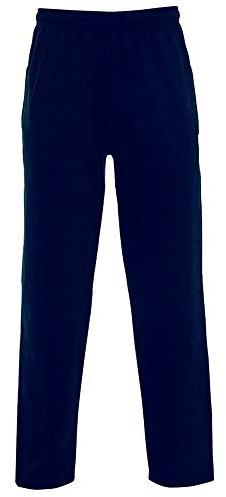 Parsa Fashions Pantalones deportivos para hombre, con dobladillo abierto, para correr, pantalones de forro polar, pantalones deportivos para gimnasio, tallas S a XXXXXXXL, S a 7XL