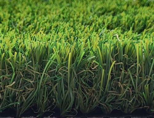 Hochwertige Kunstrasen Rasenteppich Soft für Garten - 400x150 cm - Florhöhe 33 mm - UV-Garantie 7 Jahre (DIN 53387) - Gewicht ca. 2867 gr/m²