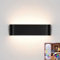 Lightess Smart RGB Applique Murale Intérieure LED Dimmable Multicolore Télécommande Lampe Murale Chambre Luminaire App Contrôle 213 Modes 16 Millions De Couleurs Synchronisation Musique Noire