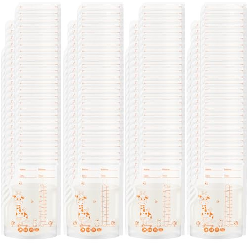 Aolso Sachet Conservation Lait Maternelle 250ML, 130PC Sac de stockage de lait maternel, Double Fermeture Étanche, Sac Lait Maternel Congelation, Sac Conservation Lait Maternel, vec Zone d'Écriture