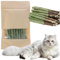 8pcs Cat Grass Teething Stick,Cat Chew Sticks,Cat Dental Chews,Natural Cat Dental Sticks,Green Grass Cat Teething Sticks,Catnip Sticks for Cats,Cat Dental Toy,Cat Teething Toy for Hairball Removal