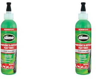 Slime 10015 Tube Sealant - Puncture Prevention for Bicycles, Dirt Bikes, Wheelbarrows and Ride-On Movers (Pack of 2)
