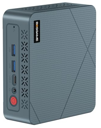 BOSGAME E2 Windows 11 Pro Business Mini-PC AMD Ryzen 5 3550H, 4 Kerne, 8 Threads, bis zu 3,7 GHz, 16 GB DDR4 RAM, 512 GB SSD, 4K@60Hz Triple Display, HDMI, Type-C, USB3.2, LAN, Wi-Fi 5, Bluetooth 5.0