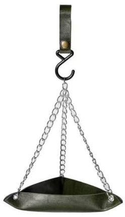 Qusedwey Vogelfutterspender, Vogelfutterschale, Hängende Vogeltränke, Gartenvogelfutterspender, Außenterrasse, Hängender Vogelfutterspender, Einfache Installation, Grün