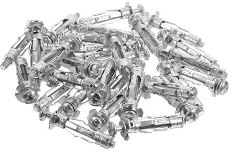 JEWEDECO Tasselli Per Cartongesso 30 Pezzi Viti Fissaggio Pareti Cave Adatti Cartongesso Fibrocemento Leggeri Piccoli Facili Usare