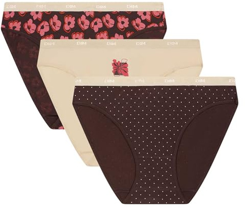 Dim Pack De Braguitas De Algodón Les Pockets Mujer x3