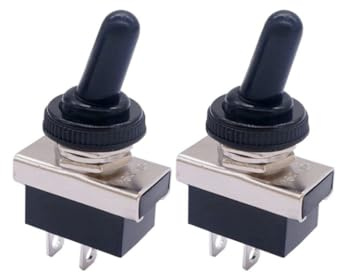 2x Interrupteur Bascule Etanche 12V On Off 3 Positions Voiture Moto