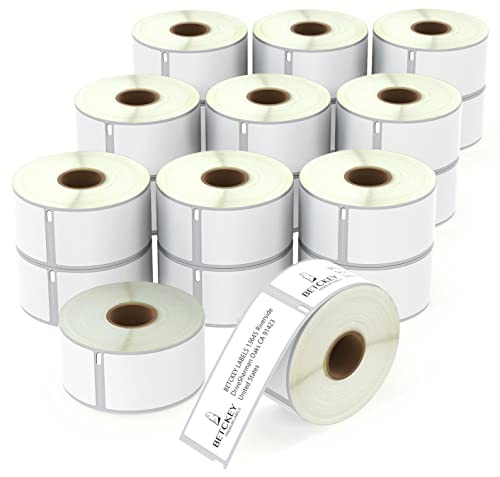 BETCKEY - 20 Rollos 99012 Etiquetas Adhesivas Compatible con DYMO S0722400, 36mm x 89mm, 5200 Etiquetas de Dirección Grandes para LabelWriter 450, 4XL, No se aplica 550 o 5XL