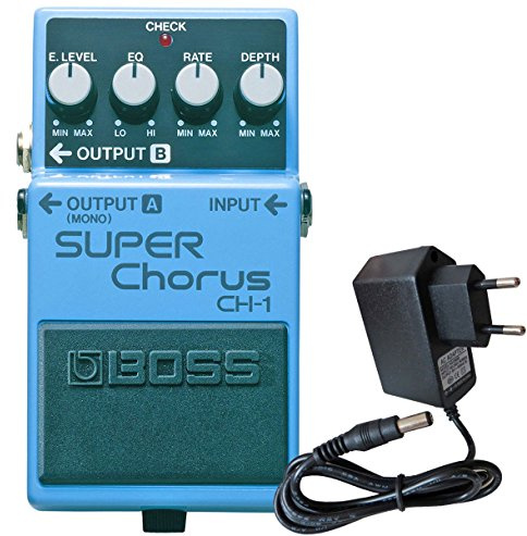 Boss CH-1 Super Chorus Stereo + trumdel nätdel 9 V