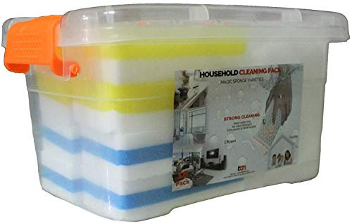 TBH Household, Set di 18 Spugna Magica in Una Comoda Confezione per la Pulizia: 18 spugne magiche Magic Sponge