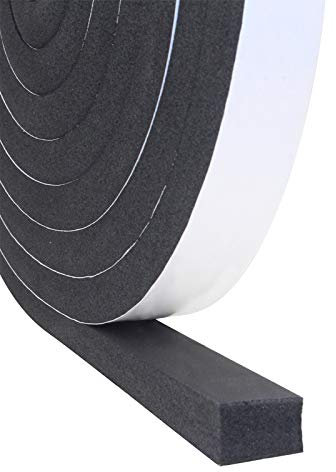 DGSL Foam Insulation Tape, 1In x 3/4In x 16.5Ft Weather Stripping Door Seal Strip for Doors and Windows,Sliding Door,Sound Proof Soundproofing Door Seal,Weatherstrip,Air Conditioning Seal Strip