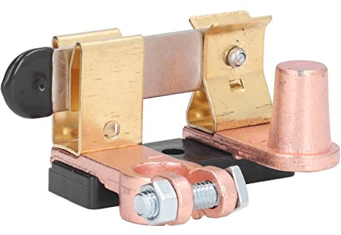 Knife Blade Master Switch Solid Brass Power Cut Off Disconnect Isolator 12V-24V for Car Top Post, Wireless Remote Control, Relay Receiver Switch Module, 2 Channel 433M Transmitter for Marine, RV