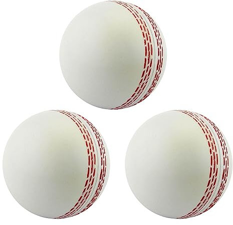fanelod Cricketball zum Üben – -Tennis-Übungsbälle, tragbar, für drinnen und draußen, weiches Training, Cricketball, handgenähter Club-Cricketball für Training, Anfänger