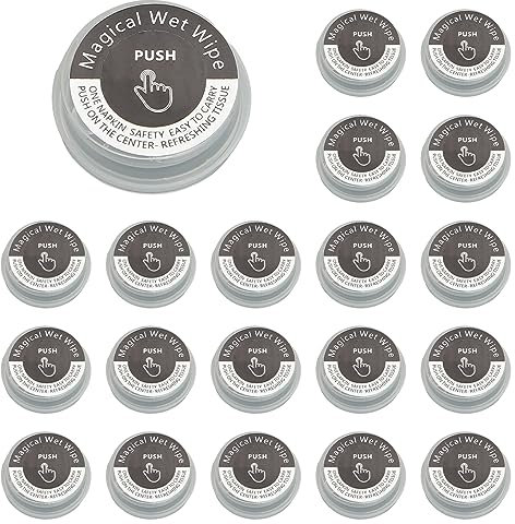 20 Stück Reise-Feuchttücher, Nass- und Trockentrennung Einweg-tragbares komprimiertes Handtuch, Feuchttücher, Feuchttücher für den Außenbereich (20pcs)