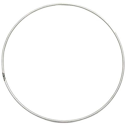 Cratone 3PCS Silber Metallringe Kranz 50cm Floral Hoop, Metall Hoops für DIY Handwerk Traumfänger Dreamcatcher Floristik Ring
