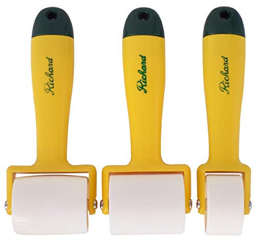 Zliger 3 Piezas Rodillo Presionador Rodillos Pintar Papel Pintado Rodillo de Costura Rodillo de Presión de Esquina para Herramientas de Decoración Del Hogar